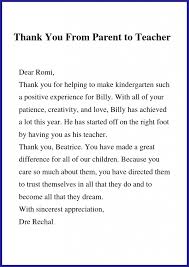 Thank You Letter To Principal From Teacher Letter To Teacher Thank You Letter Thank You Letter Template