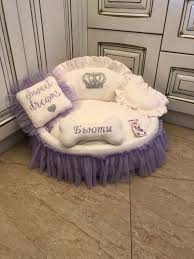 Content updated daily for designer pet beds for dogs. Cream And Lilac Princess Bed With Crown Sparkles Puppy Bed For Etsy In 2021 Puppy Beds Designer Dog Beds Dog Bed Luxury