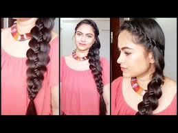 Watch ▻ new hair style for wedding party!! 2 Easy Braids X2f X2f Indian Hairstyles For Medium To Long Hair X2f X2f Mixed Braids Youtube Easy Hairstyles For Long Hair Easy Hairstyles Hair Styles