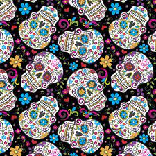 Check timeless treasures day of the dead 6. Day Of The Dead 100 Cotton By David Textiles By The Half Yard Sewing Fiber Craft Supplies Tools Kromasol Com