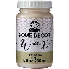 Folkart 34170 Home Decor Wax Satin Finish Clear 8 Fl Oz Walmart Com In 2020 Acrylic Decor Arts And Crafts Furniture Chalk Furniture