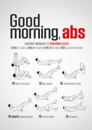 Good Morning Abs Workout Morning Ab Workouts Morning