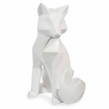 Statuette Renard Blanc H 26 Cm Maisons Du Monde Renard Blanc Objet Deco Maison Decoration Renard