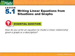 You can see the numerical results of linear or nonlinear regression by going to the appropriate page in the results folder. Writing Linear Equations From Situations And Graphs Ppt Video Online Download