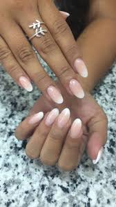 Baby Boomer Mandelnagel Ovale Nagel Abgerundete Nagel Nagel Mandel
