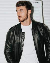 Skyline Leather Bomber Jacket In 2021 Mens Leather Bomber Jacket Celebrities Leather Jacket Leather Bomber Jacket