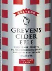 Grevens cider har etablert et tydelig og distinkt kjennetegn; Grevens Cider Eple Hansa Borg Bryggerier