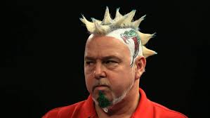 Peter wright born 10 march 1970 in livingston west lothian is a scottish professional darts player who plays in pdc tournaments wright was the runnerup i. The Many Mohawks Of Darts Star Peter Snakebite Wright London Evening Standard