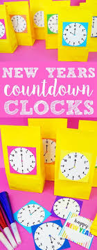 New Years Countdown Clock Printable New Year S Eve Countdown Clock Bags Kids New Years E Kids New Years Eve New Years Countdown New Year S Eve Celebrations