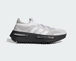 giày adidas nmd_s1 bajowoo shoes 'white silver metallic black' id0361 sole