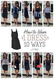 How To Wear One Black Dress Ten Ways Just Posted Casual Dress Outfits Black Dress Outfit Casual Black Dress Outfits