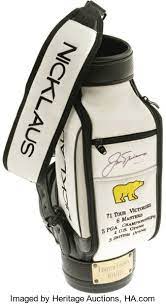 Limited edition $70 this product is the result of combining one of the most iconic figures in sports with one of the most premium shoe bags on the market. Jack Nicklaus Uda Signed Miniature Golf Bag For The Golf Lot 19349 Heritage Auctions