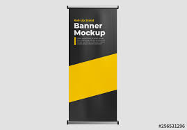 Download Roll Up Banner Mockup Buy This Stock Template And Explore Similar Templates At Adobe Stock Adobe Stock Yellowimages Mockups