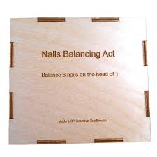 Balance 6 nails on the head of 1!! Nails Puzzle Balancing Act Balance 6 Nails On The Head Of 1