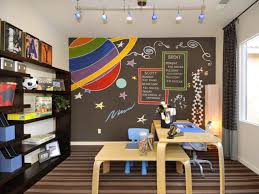 The desk and storage are tucked next to the closet. Kids Study Room Make Perfect Environment For Study