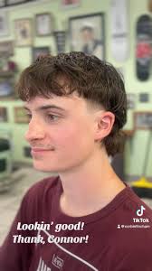 Birthday mullet for Connor. #barber #mullet #modernmullet #taper