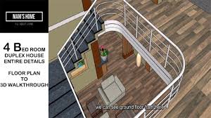 A perfect double storey home design that matches your lifestyle offers quality craftsmanship that's second to none. 4 Bedroom House Design With 3d Walk Through 4 Bedroom Duplex House 4 Bhk House Design Youtube