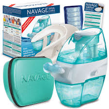 Navage Nasal Irrigation The Deluxe Bundle Navage Nose Cleaner 50 Saltpod Capsules Countertop Caddy And Teal Travel Case Walmart Com In 2020 Nose Cleaner Sinusitis Relieve Sinus Congestion