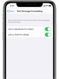 I typed in how to look at your text messages without your phone, and that popped up. How To Forward Sms Mms Text Messages From Your Iphone To Your Ipad Ipod Touch Or Mac Apple Support