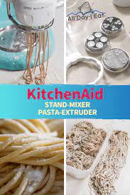 (a genuine pasta extruding machine costs thousands of dollars.) a lot of pressure is required to i let it dry for about an hour, then tossed it into a 6 quart dutch oven about 2/3 full of boiling water. Kitchenaid Kpexta Stand Mixer Pasta Extruder Product Review And Tips All Day I Eat Like A Shark
