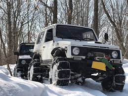 雪道の強い味方 スタッドレスタイヤとチェーンの関係を紹介します ジムニー 強い 味方