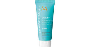 With the moroccanoil hair oil, work through the hydrated, revitalised hair with increased elasticity: Moroccanoil Restorative Hair Mask 75ml See Price