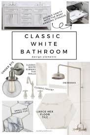 See more ideas about bathroom design, bathrooms remodel, bathroom decor. Our Master Bathroom Plan A Classic White Bathroom Design Lovely Lucky Life