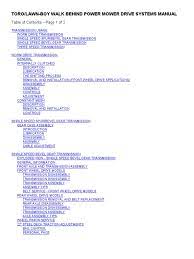 Figure 1 identifies the location of the model and serial numbers on the product. Toro Service Manual Transmission Mechanics Gear