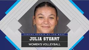 Julia Stuart Named CUNYAC Women's Volleyball Rookie of the Week