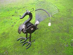 Pulley Bird Garden Sculpture Metal Art Sculpture Junk Metal Art Metal Art