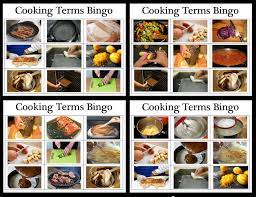Empowered By Them Cooking Terms Bingo Cooking Classes For Kids Food Class Life Skills Curriculum
