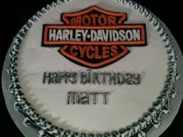 We remember celebrating all our birthday's after the age of five. Harley Davidson Birthday Cake Cakecentral Com