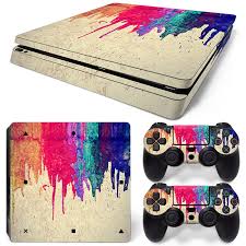 Playstation 4 Ps4 Slim Skin Vinyl Design Folie Aufkleber Schutz Sticker Farben Ebay