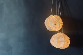 Would look better with maroon lamp shade! 10 Glowy Ethereal Paper Lights That Aren T By Noguchi Architectural Digest