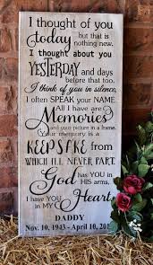 I Thought Of You Today Sympathy Gifts For Loss Of Loved One In Loving Memory Sign Wood Sign Grief Signs Memorial Wooden Signs I Thought Of