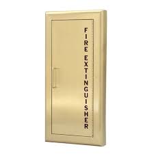 We also have cabinets and brackets that enable you to mount your extinguisher on the wall in an accessible location. Brass Bronze Door Cabinets For Up To 10 Lbs Abc Fire Extinguisher Larsen S Manufacturing