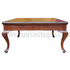 We've been making this leg since 1992 and haven't seen any need to change its simple design. Burmese British Colonial Teak Cabriole Leg Coffee Table C 1950