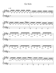 Hast du deine klaviertastatur beschriftet? Go Solo Tom Rosenthal Sheet Music For Piano Solo Musescore Com