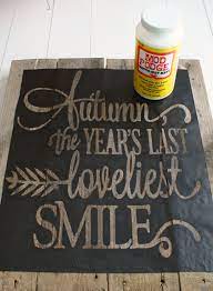 Autumn Pallet Wood Sign Wood Pallet Signs Wood Signs Diy Signs