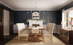 The continuation of horizontal lines from shiplap. 5 Rustic Dining Rooms That Aren T Log Cabin Living Havenly Blog Havenly Interior Design Blog