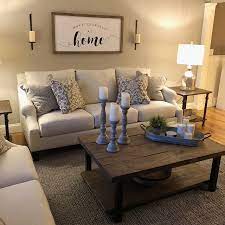 Make Yourself At Home In This Beautiful Living Room Don T Our Customers Have The Best Farm House Living Room Apartment Living Room Cozy Farmhouse Living Room