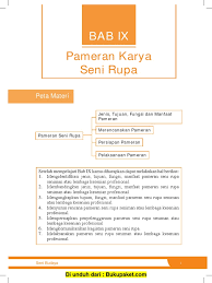 Pameran memajang atau memamerkan karya dengan berbagai pertimbangan dari berbagai sudut pandang. Bab 9 Pameran Karya Seni Rupa Pdf Pdf