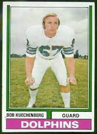Bob Kuechenberg 1974 Topps 225 Vintage Football Card Gallery Miami Dolphins Football Football Cards Dolphins Football