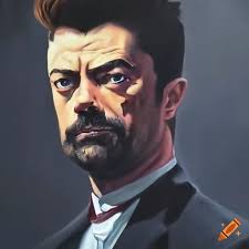 Jesse Custer from Preacher TV series in black