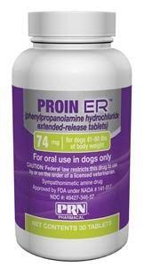Proin Er Extended Release Tablets For Dogs I Phenylpropanolamine Hydrochloride For Control Of Canine Urinary Incontinence I Medi Vet