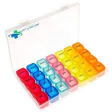 Small 7 Day Pill Box 4 Times A Day Pill Organizer Ideal For Prescription Medication And Weekly Phar Medical Prescription Pill Organizer 7 Day Pill Organizer