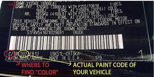 How Do I Find My Car S Paint Code