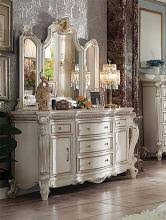 These king canopy bed come with amazing features and enhance safety and the quality of sleep. Picardy Fabric Antique White Canopy Bed With Button Tufted Headboard