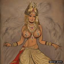 Image of wearing only wedding, dancing, draupadi, mahabharat, smiling  -spicy.porn