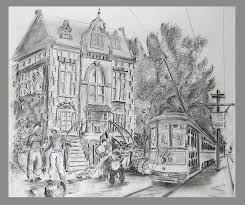 See a show or catch a you haven't really been to new orleans if you don't do burbon street in the day and frenchman street at night. New Orleans Street Scene Drawing By Dennis Weiser